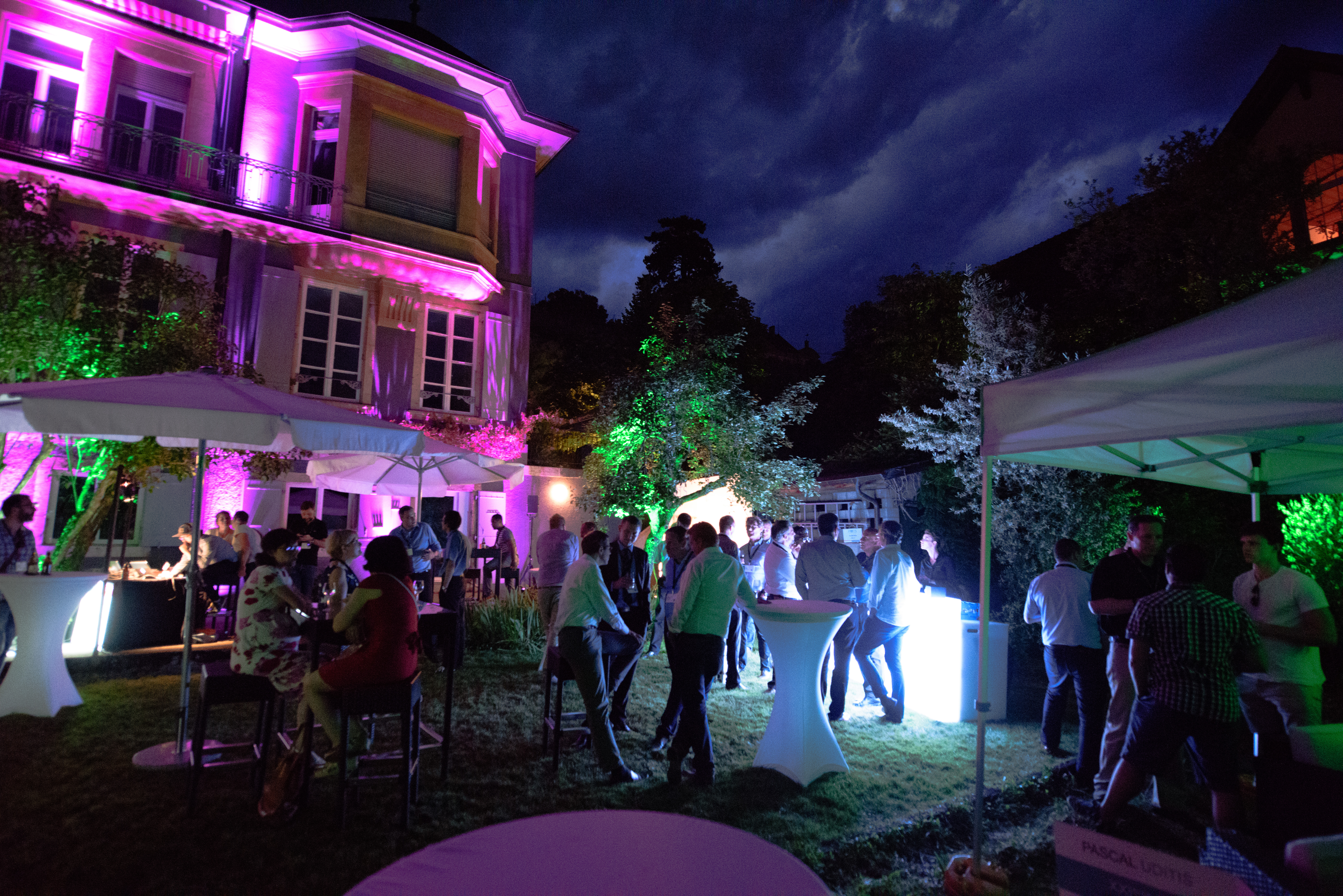 BBQ de l'Innovation jardin P&TS nuit