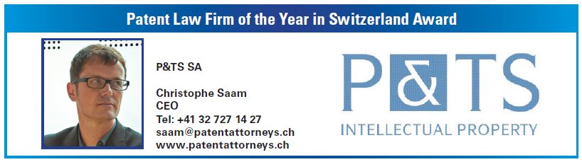 corporate Intl: P&TS is patent law firm of the year in 2015