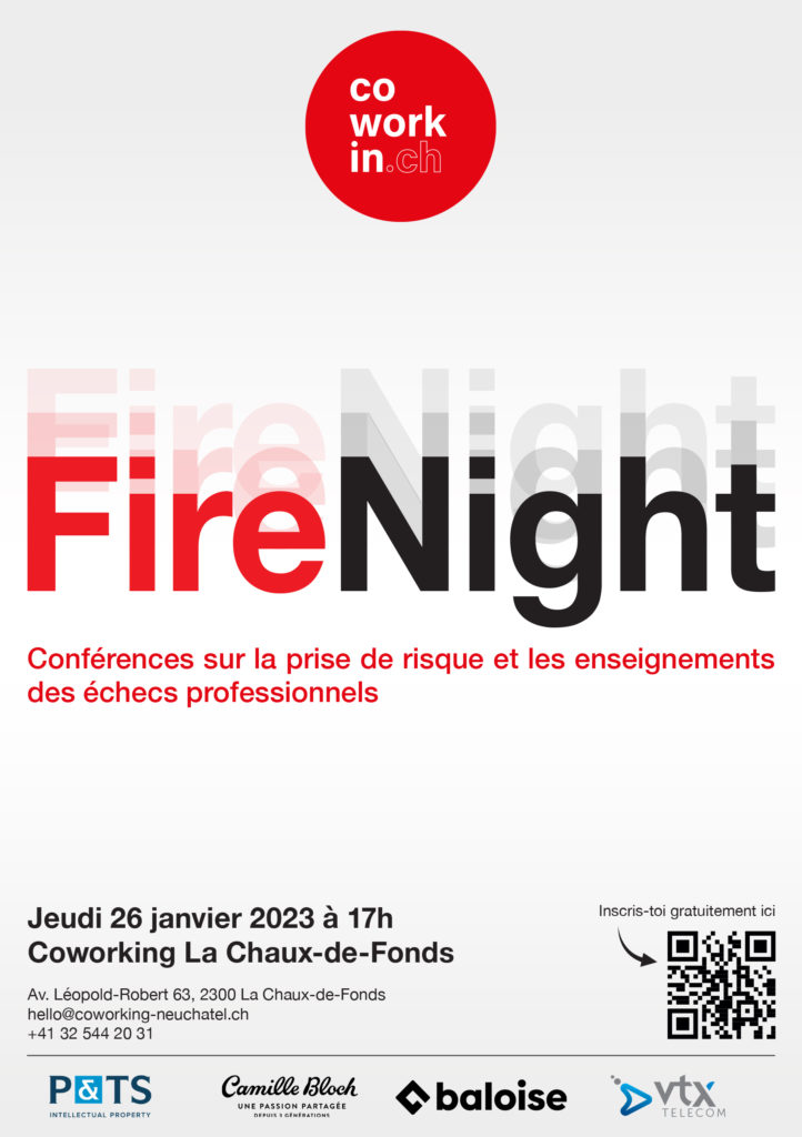Firenight affiche avec qr code